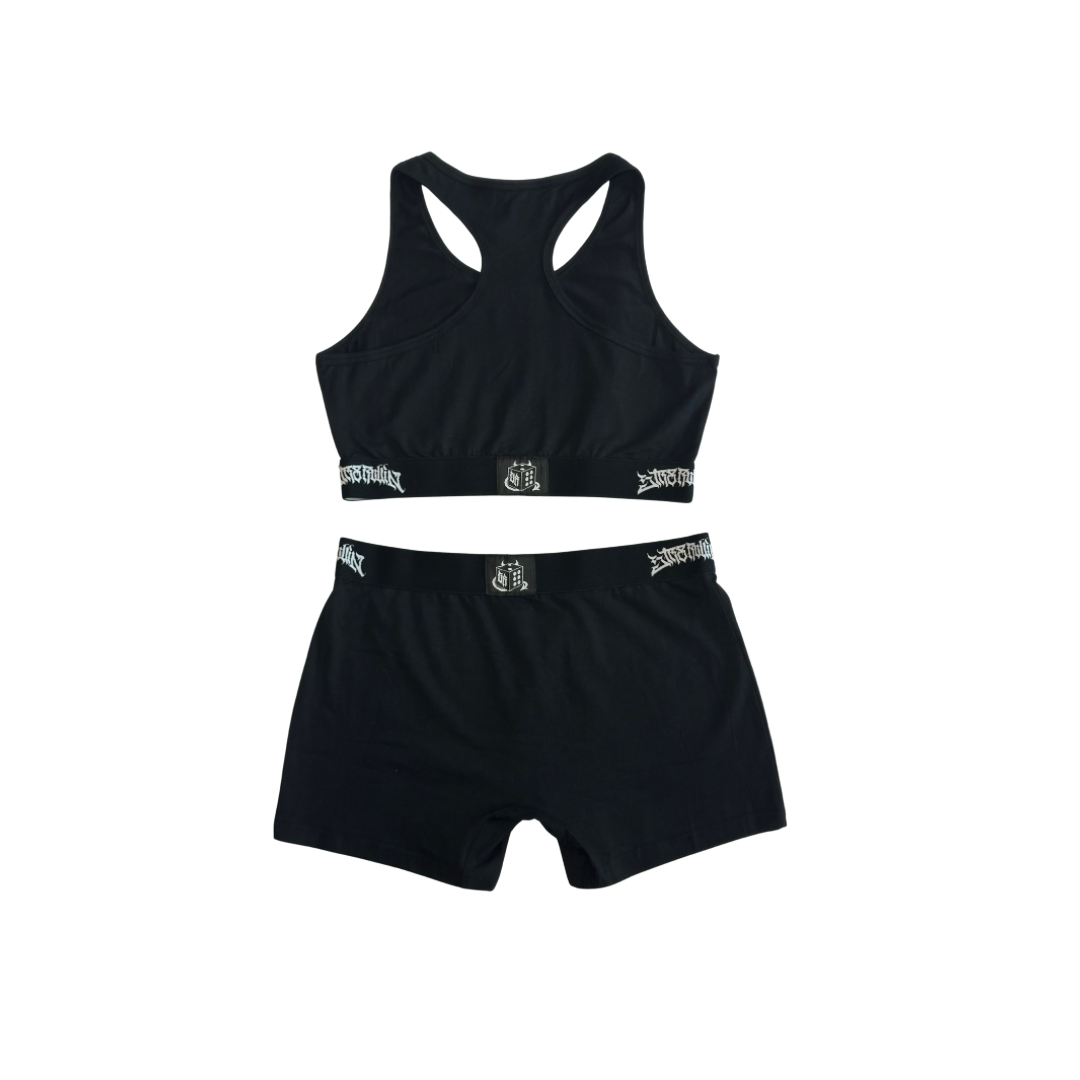 Women's Sports Bra And Brief Set